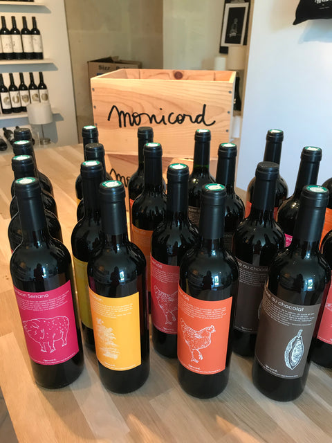Monicord premium Bordeaux wines are a collector’s wine and only produced in limited production. Modern wine label and a fine red wine. Only available direct from the producer.